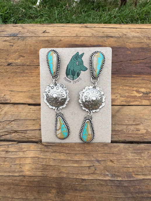 Turquoise Concho Studs M46