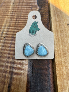 #46 Golden Hill Turquoise Studs