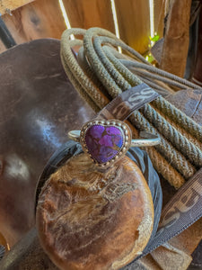 Purple Mojave Heart Cuff