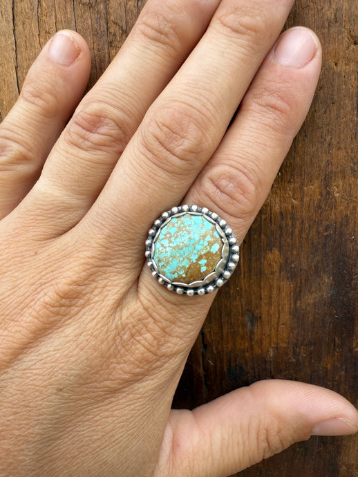 #8 Turquoise Ring Size 6 AP29