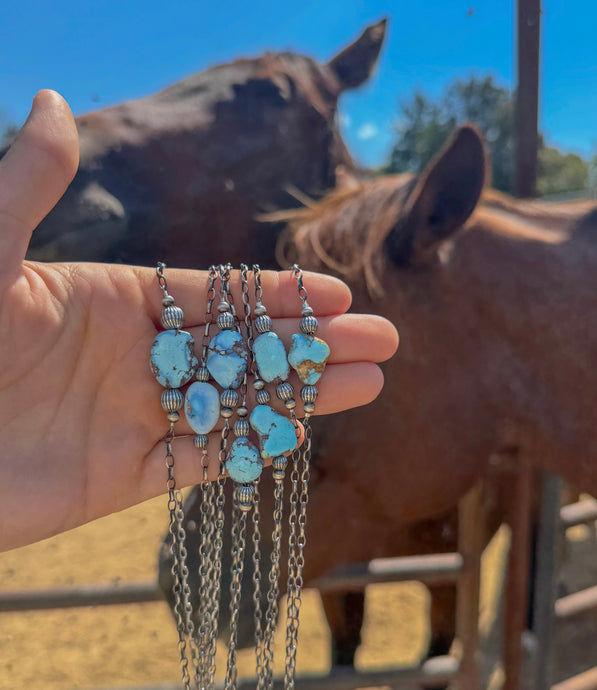 Golden Hill Turquoise Nugget Necklace