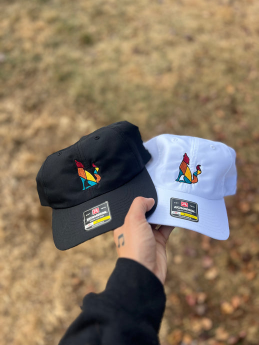 Color block logo hat