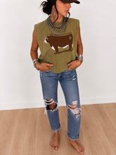 Load image into Gallery viewer, BULL SHIRT Muscle Crop Top