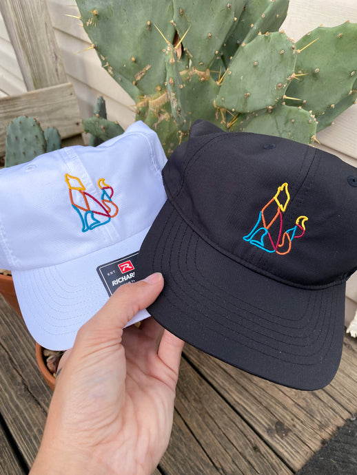 Outline logo hat