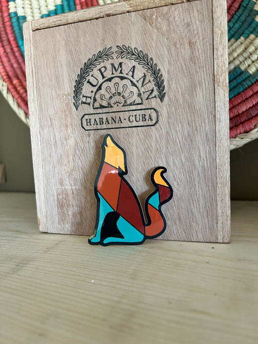 Coyote cutout sticker